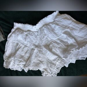 American Eagle Outfitters White High Waist Shorts